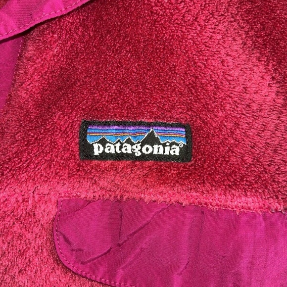 Patagonia Women's Polartec Re-Tool Snap-T Fleece Pullover. Berry Pink! Sz: M! - Picture 9 of 12